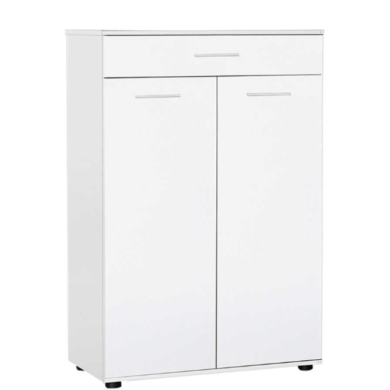 Παπουτσοθήκη Antre-521 Λευκή με συρτάρι 73x108x35cm