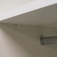 Ντουλάπα Συρόμενη Cantera Λευκή 208x205x57cm