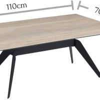 Τραπεζάκι κεραμικό DORI 110x70x40cm χρώμα Kazmir