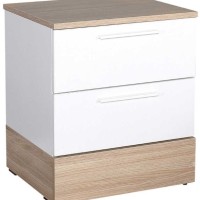 Κομοδίνο Base Λευκό 45x52x40cm