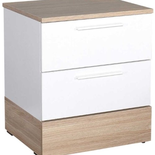 Κομοδίνο KMD-820-MB Base Λευκό 45x52x40cm