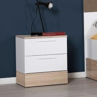 Κομοδίνο Base Λευκό 45x52x40cm