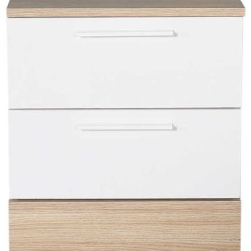 Κομοδίνο KMD-820-MB Base Λευκό 45x52x40cm