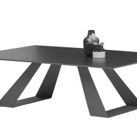 Τραπεζάκι κεραμικό LUKE  Μ110xΠ70xΥ40cm χρώμα Μάρμαρο