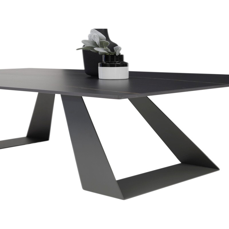Τραπεζάκι κεραμικό LUKE  Μ110xΠ70xΥ40cm χρώμα Μάρμαρο