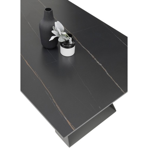 Τραπεζάκι LUKE κεραμικό χρώμα Μάρμαρο Μ110xΠ70xΥ40cm