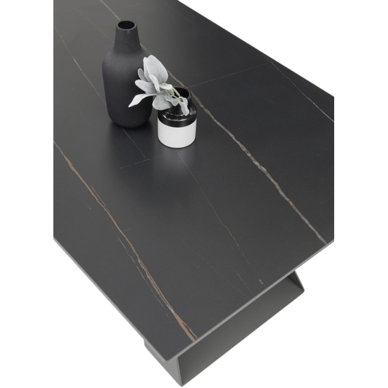 Τραπεζάκι κεραμικό LUKE  Μ110xΠ70xΥ40cm χρώμα Μάρμαρο
