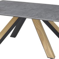 Τραπεζάκι κεραμικό ΜΙΑ γραφίτης 110x70x40cm