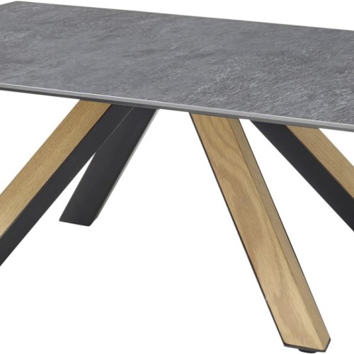 Τραπεζάκι ΜΙΑ κεραμικό γραφίτης 110x70x40cm