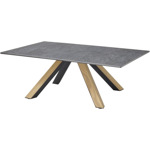 Τραπεζάκι ΜΙΑ κεραμικό γραφίτης 110x70x40cm