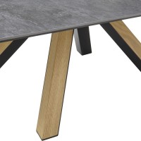 Τραπεζάκι κεραμικό ΜΙΑ γραφίτης 110x70x40cm