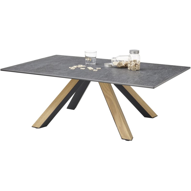 Τραπεζάκι κεραμικό ΜΙΑ γραφίτης 110x70x40cm