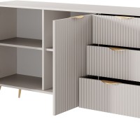 Μπουφές με συρτάρια Lante μπεζ 163x81x38cm