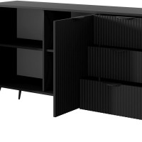 Μπουφές με συρτάρια Lante Ανθρακί 163x81x38cm