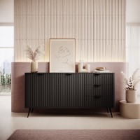 Μπουφές με συρτάρια Lante Ανθρακί 163x81x38cm