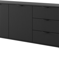 Μπουφές με συρτάρια Lante Ανθρακί 163x81x38cm