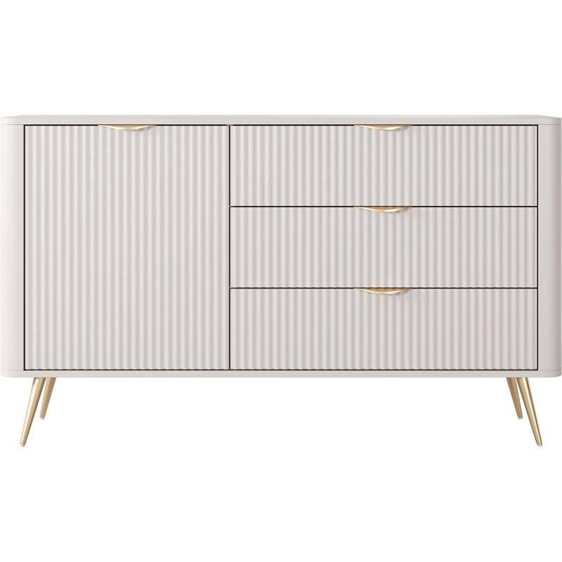 Μπουφές με συρτάρια Lante μπεζ 138x81x38cm