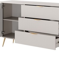 Μπουφές με συρτάρια Lante μπεζ 138x81x38cm