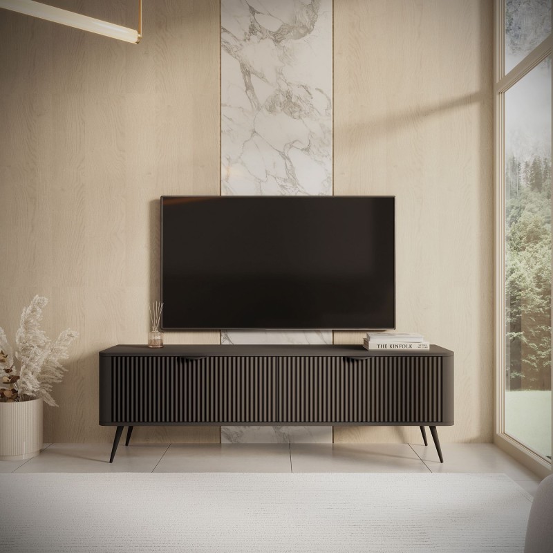 Έπιπλο τηλεόρασης Lante Ανθρακί 163x51x38cm