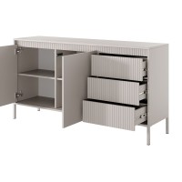 Μπουφές με συρτάρια Senso μπεζ 153x81x40cm