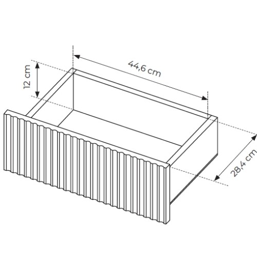 Μπουφές Senso με συρτάρια μπεζ 153x81x40cm