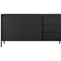 Μπουφές με συρτάρια Senso Ανθρακί 153x81x40cm