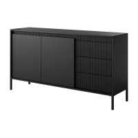 Μπουφές με συρτάρια Senso Ανθρακί 153x81x40cm