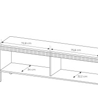 Έπιπλο τηλεόρασης Senso μπεζ 153x54x40cm