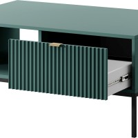 Τραπεζάκι Nova Πράσινο + μαύρο 104x68x46cm