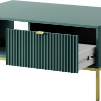 Τραπεζάκι Nova Πράσινο + χρυσό 104x68x46cm