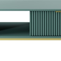 Τραπεζάκι Nova Πράσινο + χρυσό 104x68x46cm