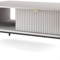 Τραπεζάκι Nova Γκρι + Μαύρο 104x68x46cm