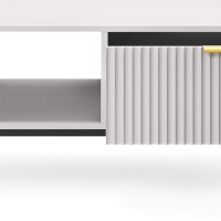 Τραπεζάκι Nova Γκρι + Μαύρο 104x68x46cm