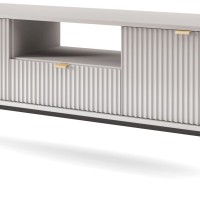 Έπιπλο τηλεόρασης Nova Γκρι + Μαύρο 154x39x56cm