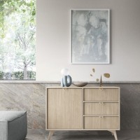Μπουφές Forest μπεζ 106x81x38cm