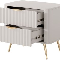 Κομοδίνο Lante Μπεζ 63x55x38cm