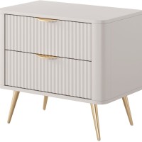 Κομοδίνο Lante Μπεζ 63x55x38cm