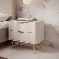 Κομοδίνο Lante Μπεζ 63x55x38cm