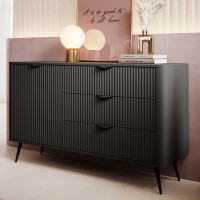 Μπουφές με συρτάρια Lante Ανθρακί 138x81x38cm