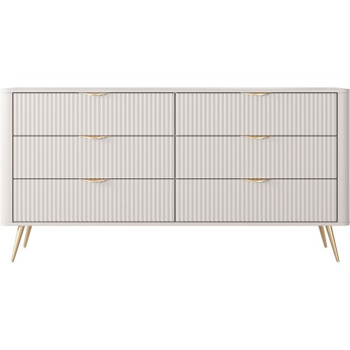 Συρταριέρα Lante μπεζ 163x81x38cm