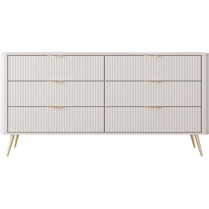 Συρταριέρα Lante μπεζ 163x81x38cm