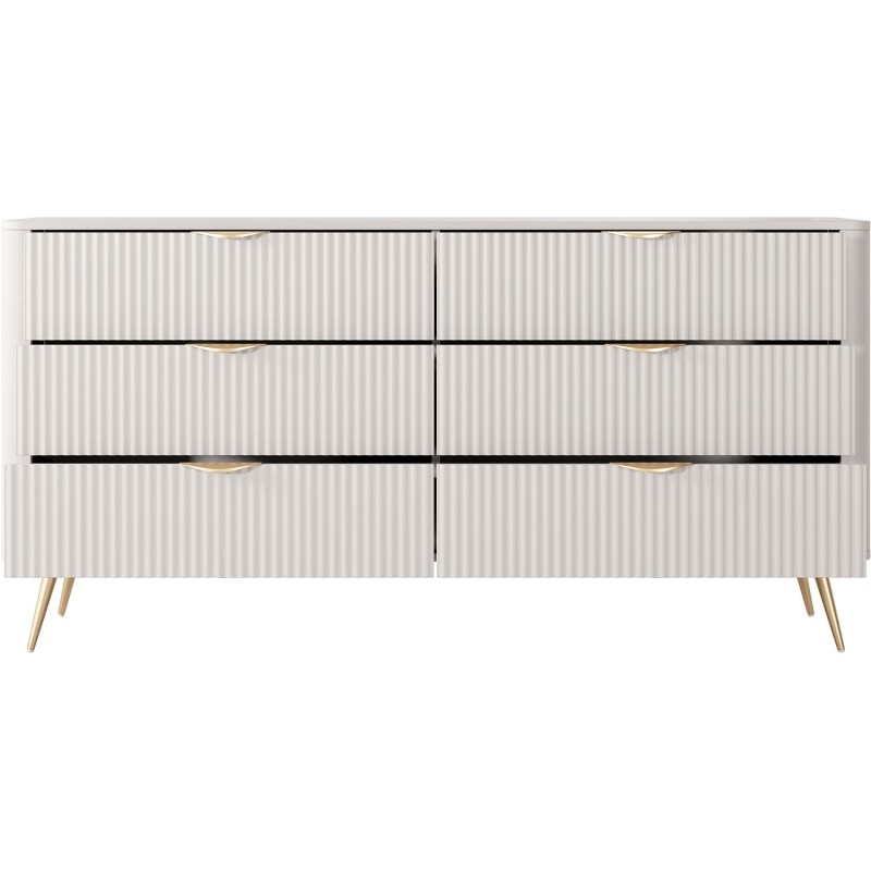 Συρταριέρα Lante μπεζ 163x81x38cm