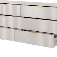 Συρταριέρα Lante μπεζ 163x81x38cm