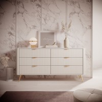 Συρταριέρα Lante μπεζ 163x81x38cm