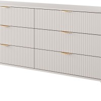 Συρταριέρα Lante μπεζ 163x81x38cm