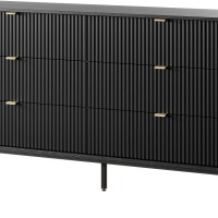 Συρταριέρα Nova χρώμα Ανθρακί με 6 συρτάρια 154x91x39cm