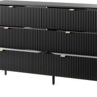 Συρταριέρα Nova χρώμα Ανθρακί με 6 συρτάρια 154x91x39cm