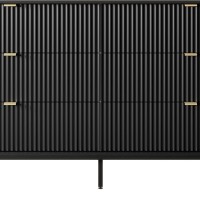 Συρταριέρα Nova χρώμα Ανθρακί με 6 συρτάρια 154x91x39cm