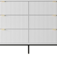 Συρταριέρα Nova χρώμα λευκό με 6 συρτάρια 154x91x39cm