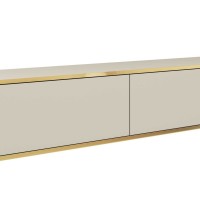 Κρεμαστό έπιπλο τηλεόρασης ORO Μπεζ 135x30x32cm